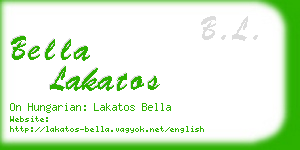 bella lakatos business card